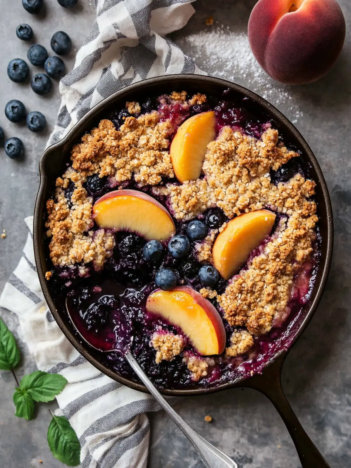 Irresistible Blueberry Peach Crumble for Sweet Summer Vibes 4 Blueberry Peach Crumble