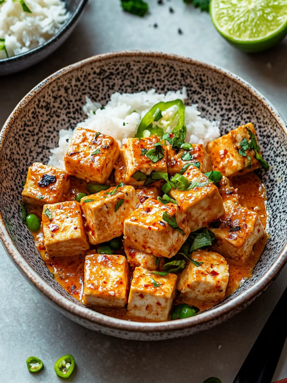 Spicy Tofu with Creamy Coconut Sauce for Ultimate Comfort Food 5 Spicy Tofu with Creamy Coconut Sauce