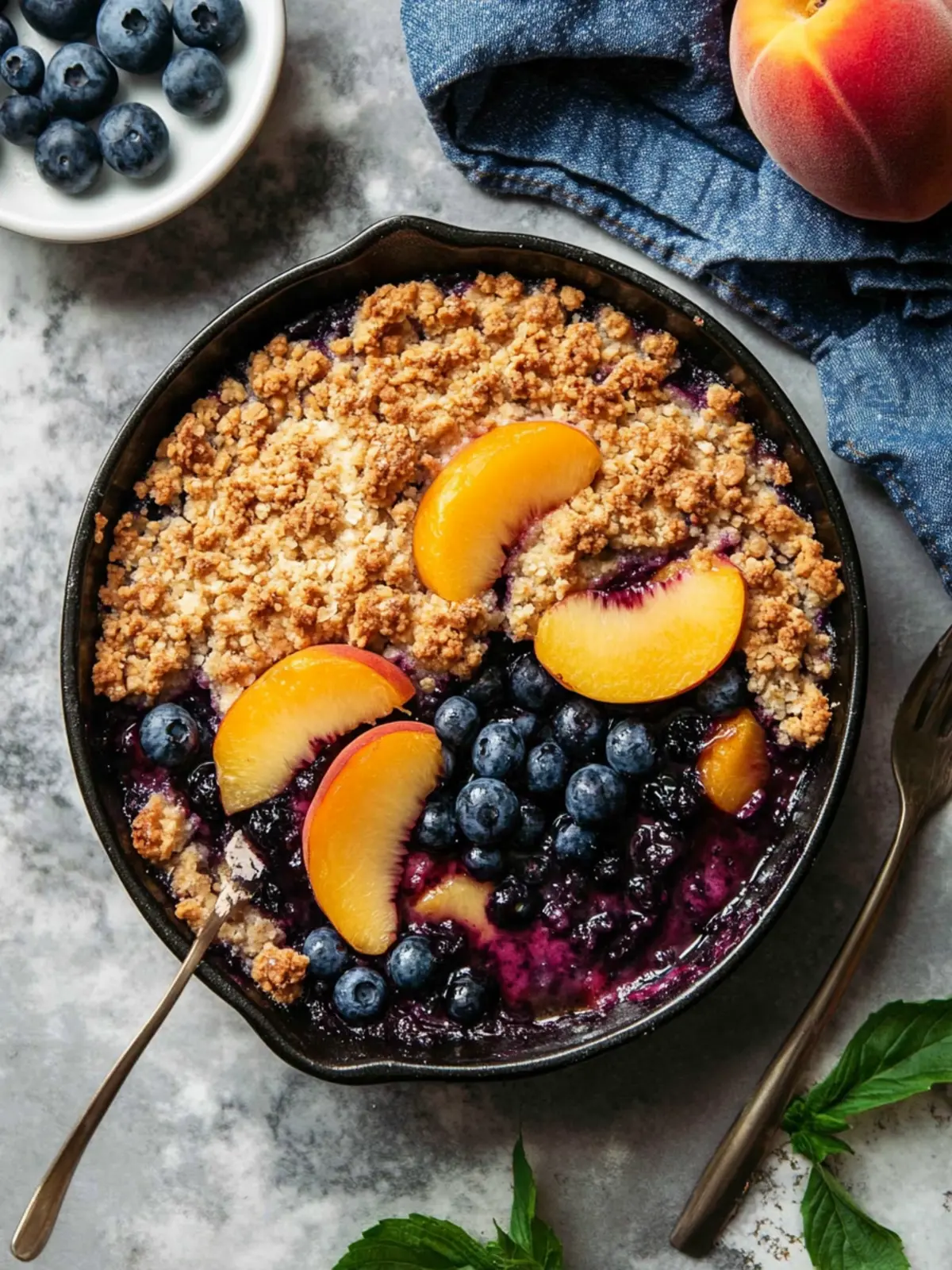 Irresistible Blueberry Peach Crumble for Sweet Summer Vibes 3 Blueberry Peach Crumble