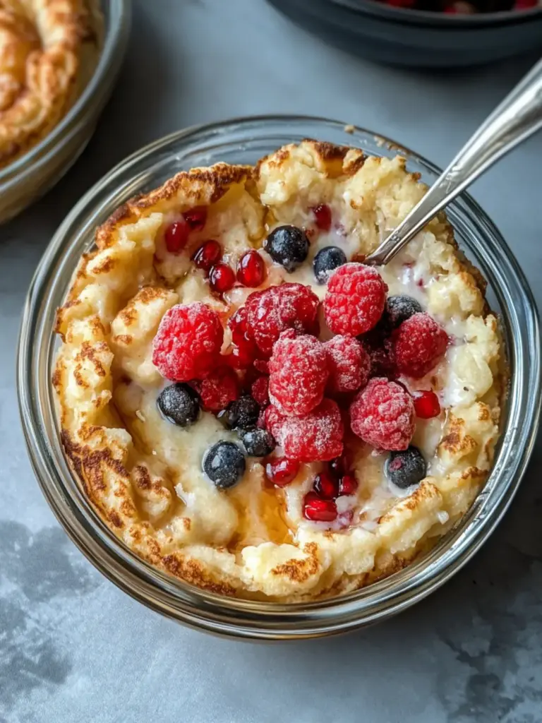 Baked Protein Pancake Bowls