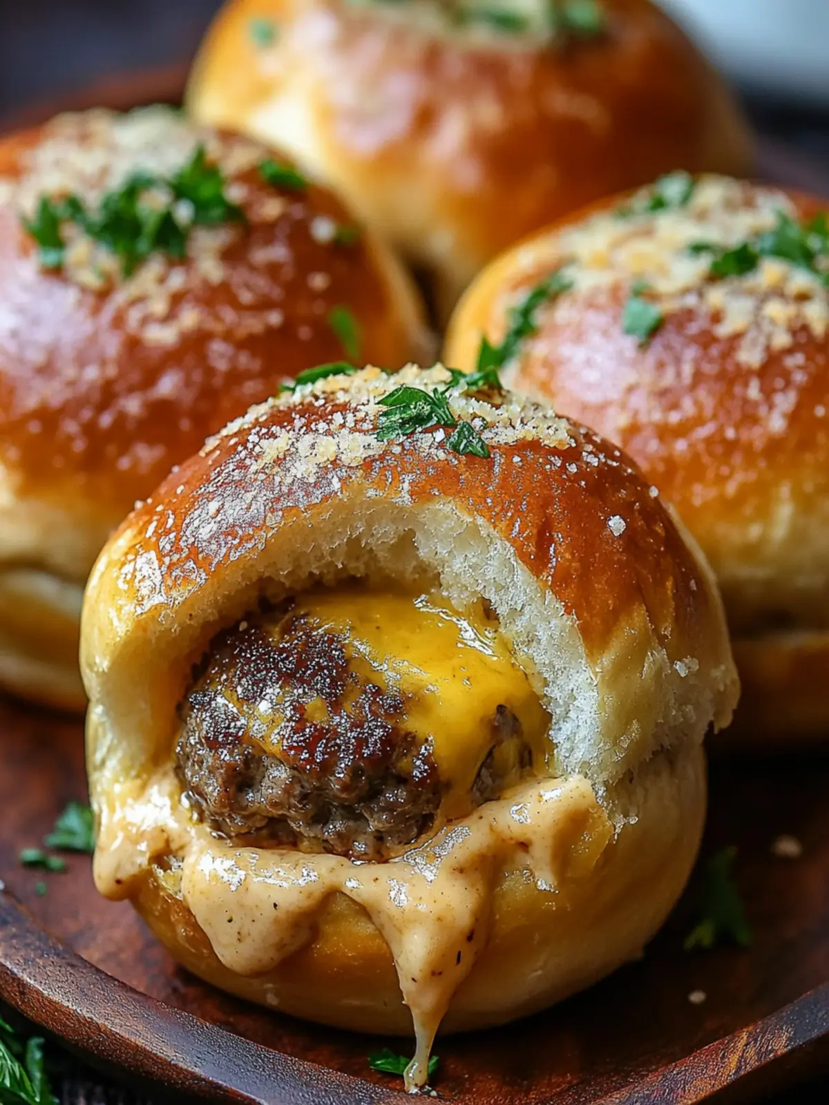 Garlic Parmesan Cheeseburger Bombs That Wow Your Taste Buds 3 Garlic Parmesan Cheeseburger Bombs