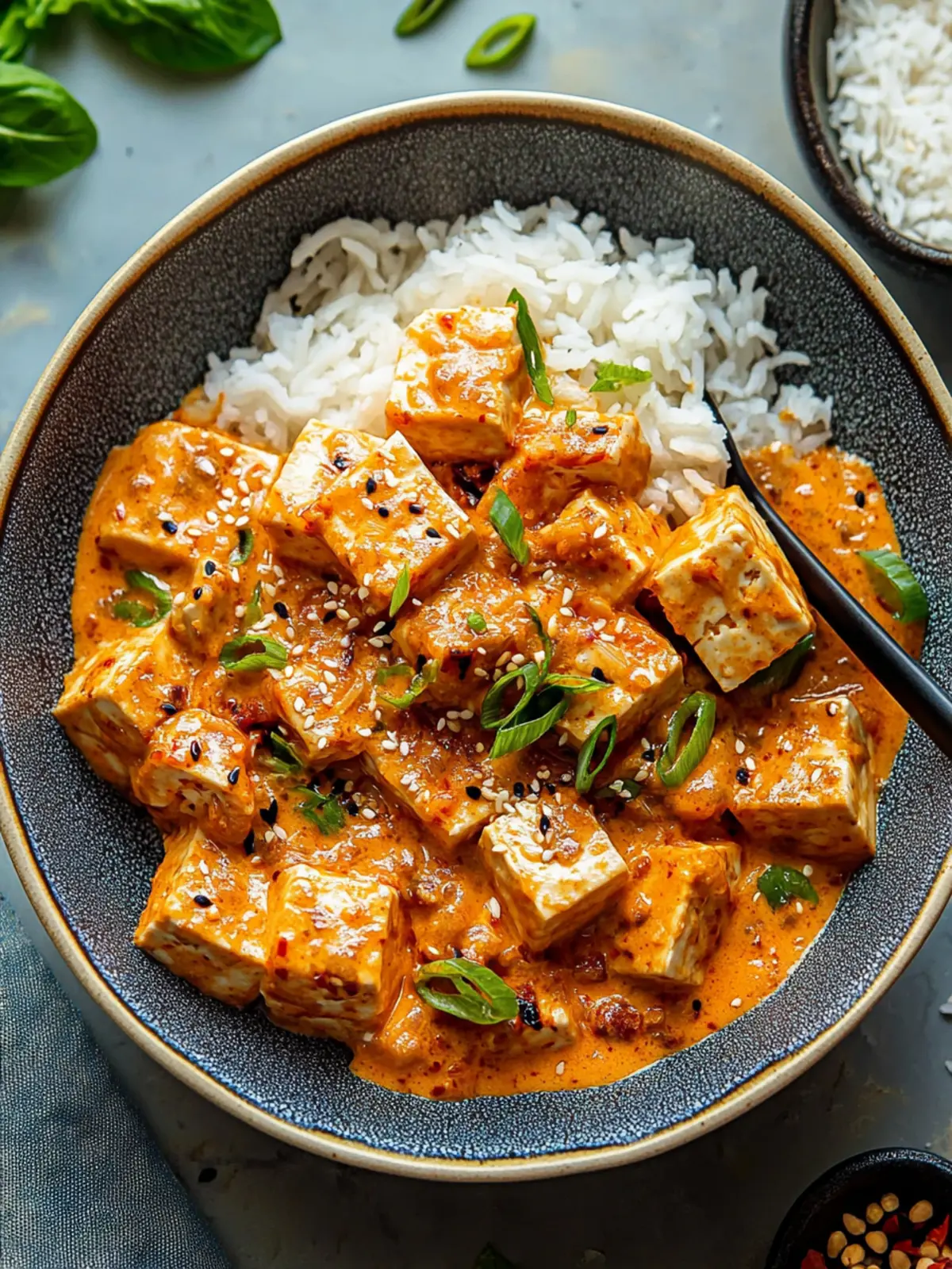 Spicy Tofu with Creamy Coconut Sauce for Ultimate Comfort Food 2 Spicy Tofu with Creamy Coconut Sauce