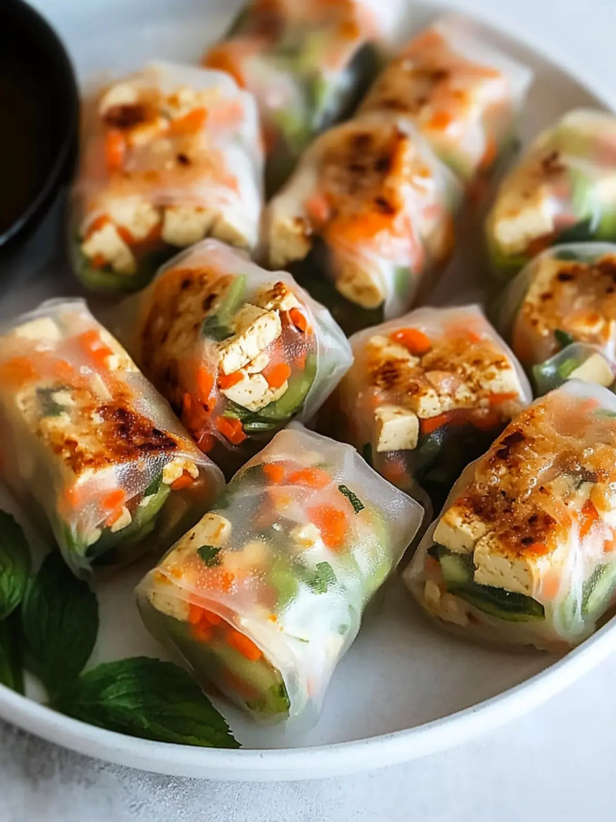 Healthy Tofu Spring Rolls That Brighten Your Snack Game 2 Healthy Tofu Spring Rolls