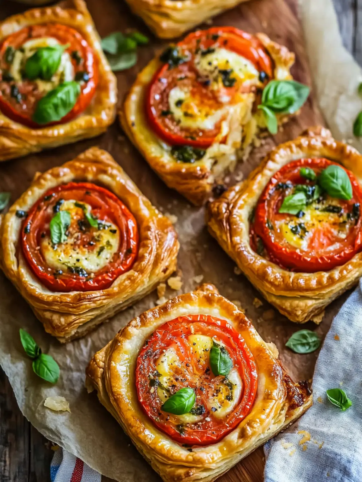 Delicious Tomato Tartlets with Puff Pastry to Impress Your Guests 3 Tomato Tartlets with Puff Pastry