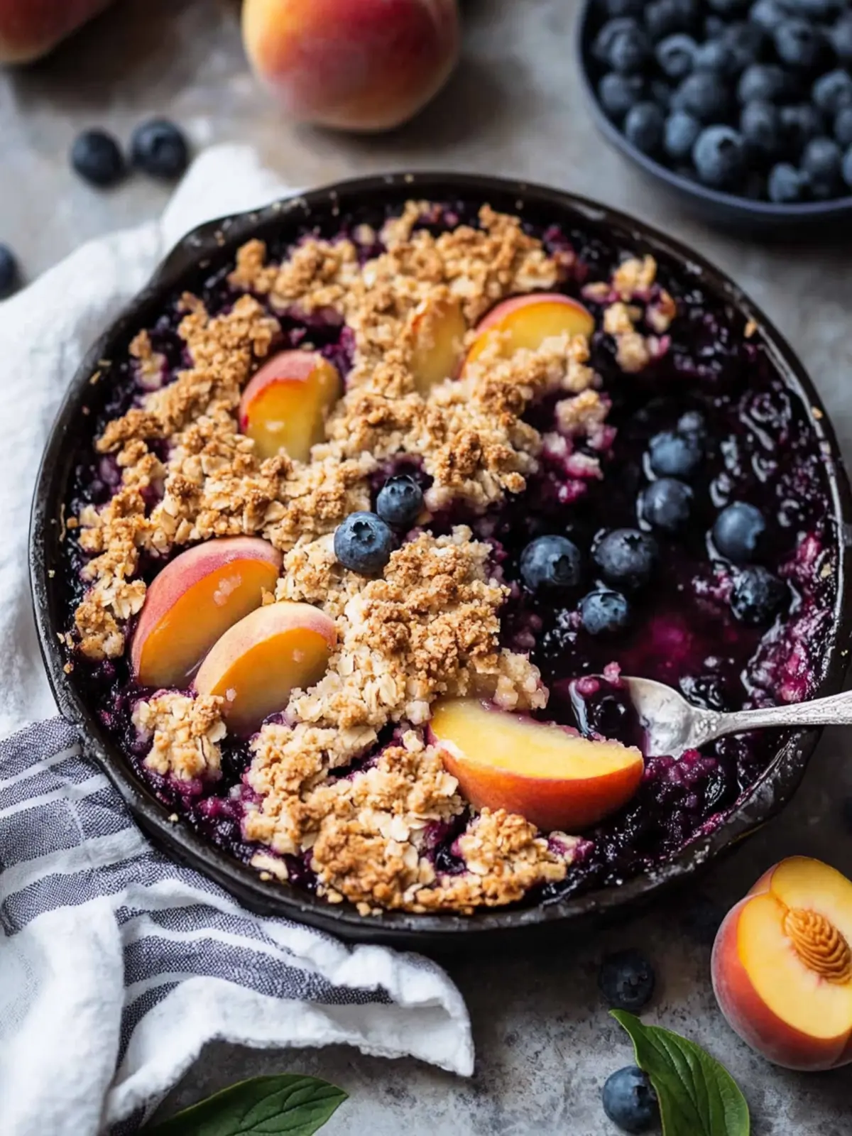 Irresistible Blueberry Peach Crumble for Sweet Summer Vibes 5 Blueberry Peach Crumble