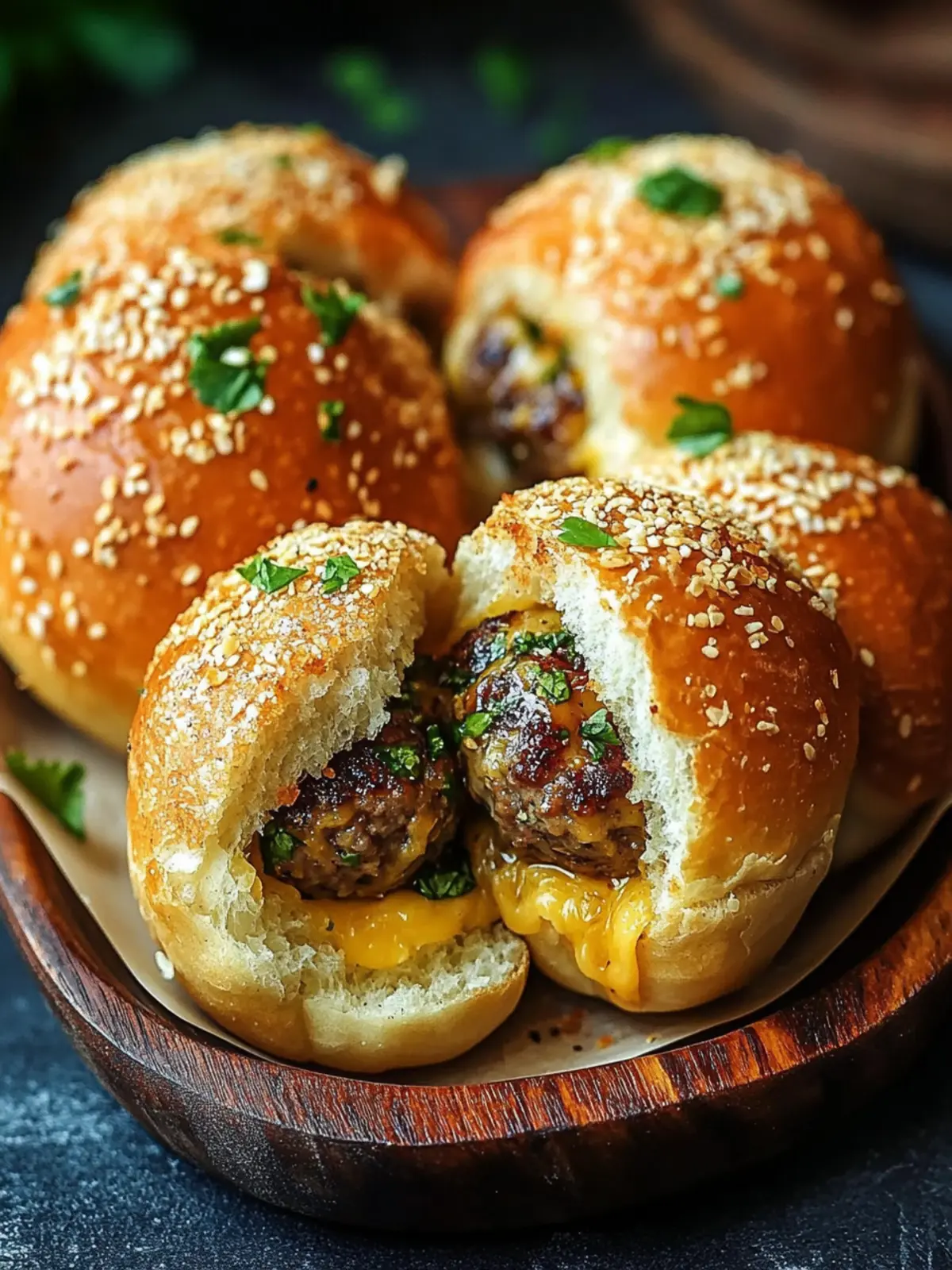 Garlic Parmesan Cheeseburger Bombs That Wow Your Taste Buds 2 Garlic Parmesan Cheeseburger Bombs