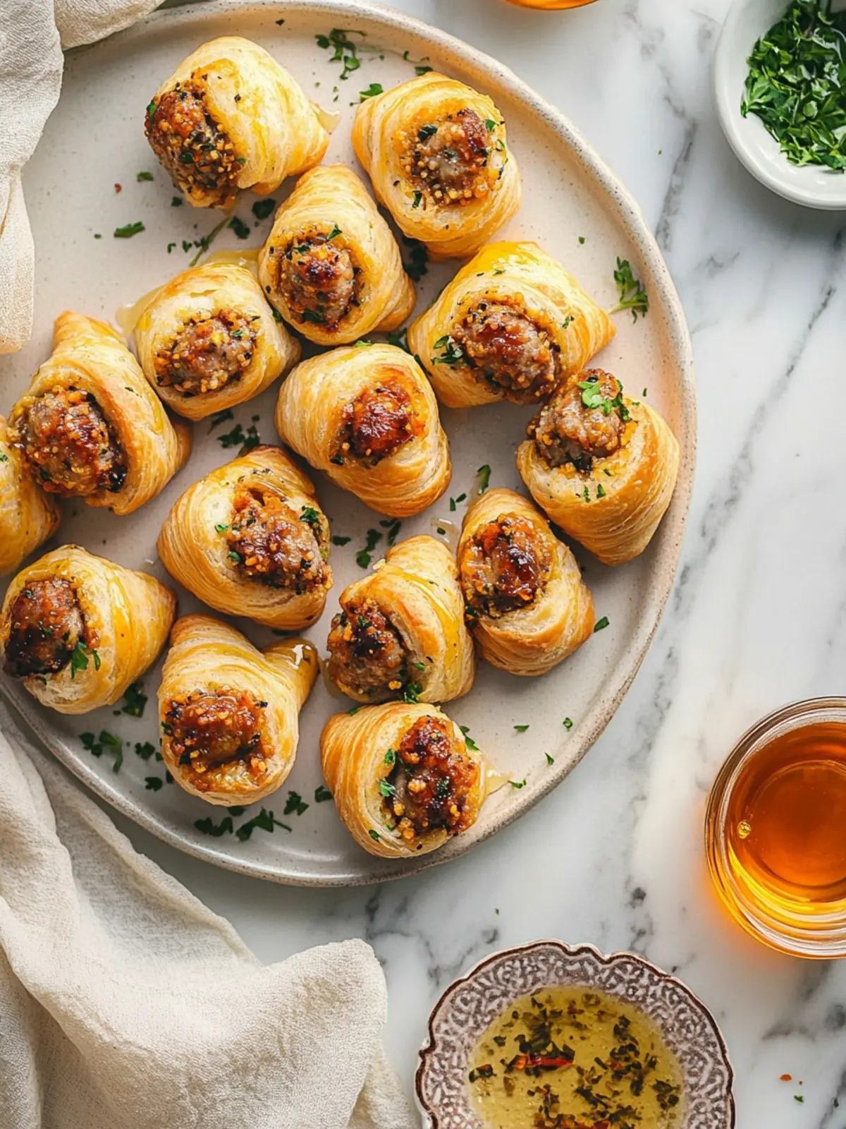 Sausage Rolls with Hot Honey: A Sweet and Savory Delight 2 Sausage Rolls with Hot Honey