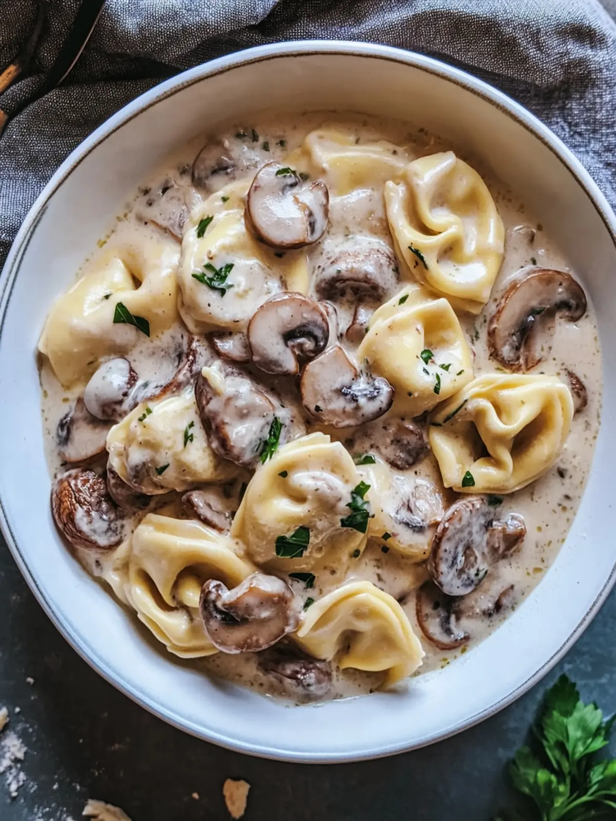 Mouthwatering Mushroom Tortellini Alfredo for Cozy Nights 5 Mushroom Tortellini Alfredo