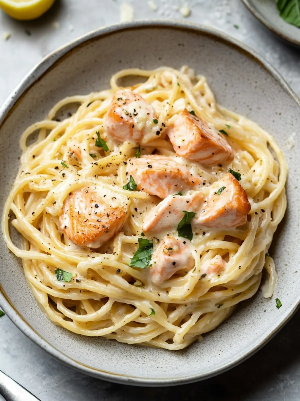 Indulge in Salmon Pasta with a Creamy Garlic Sauce Tonight 3 Salmon Pasta with a Creamy Garlic Sauce