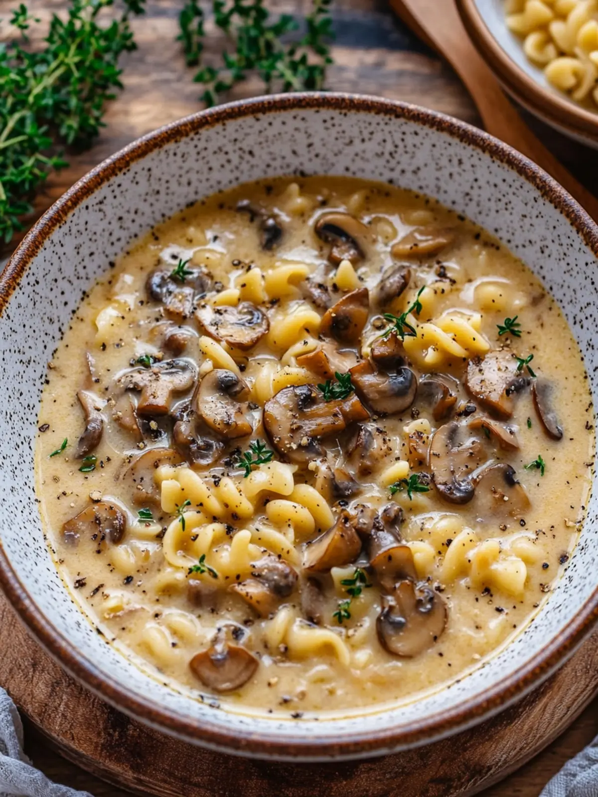 Creamy Mushroom Pasta Soup: Your Cozy Dinner Solution 5 Creamy Mushroom Pasta Soup