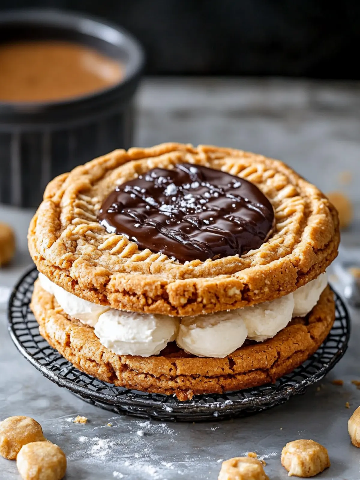 Decadent Peanut Butter Cookie Sandwich Bake You’ll Crave 3 Peanut Butter Cookie Sandwich Bake