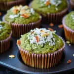 Delicious Matcha Muffins with Banana and Coconut Bliss 6 Matcha Muffins with Banana and Coconut