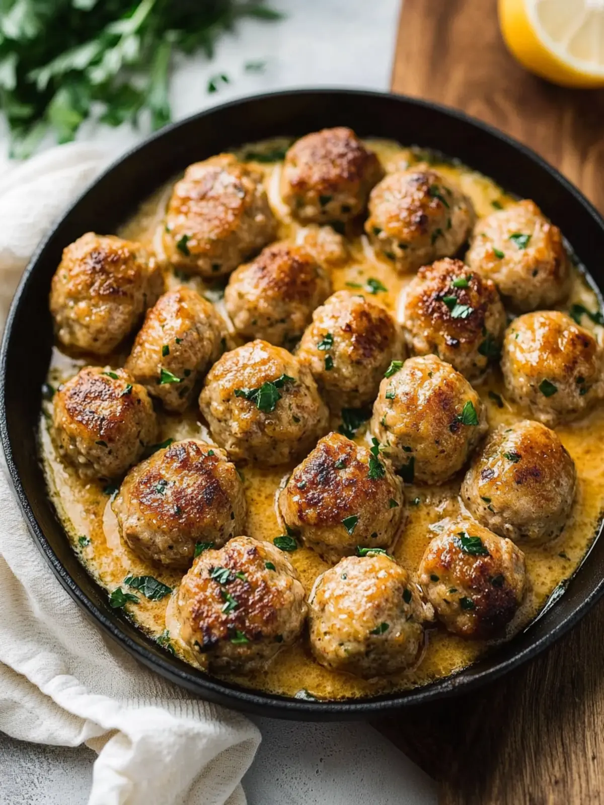 Keto Turkey Meatballs with Creamy Parmesan Bliss 4 Keto Turkey Meatballs
