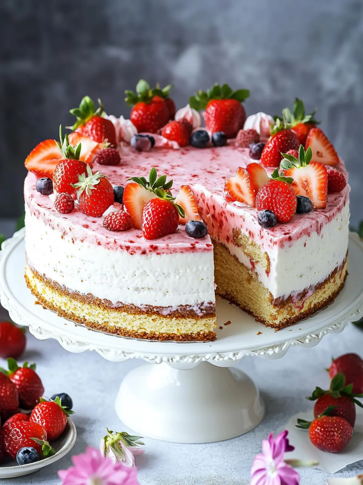 Ultimate Strawberry Yogurette Cake for a Sweet Surprise 2 Strawberry Yogurette Cake