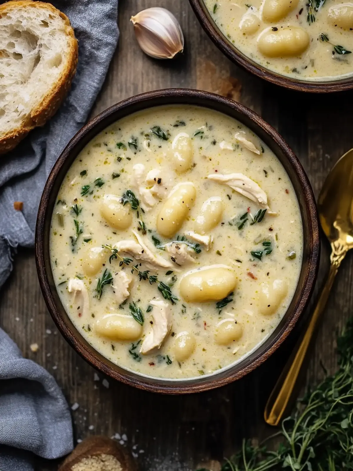 Savor Creamy Garlic Chicken Gnocchi Soup for Cozy Nights 4 Creamy Garlic Chicken Gnocchi Soup