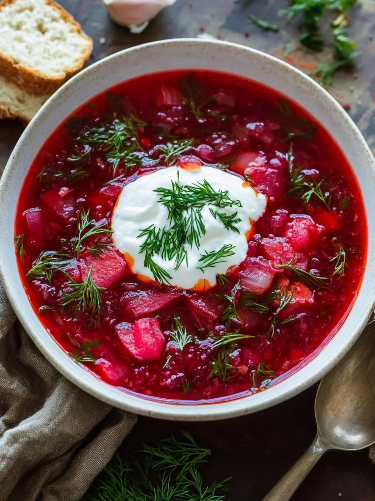 Classic Borscht: Hearty Meatless Beet Soup for All Seasons 4 Classic Borscht