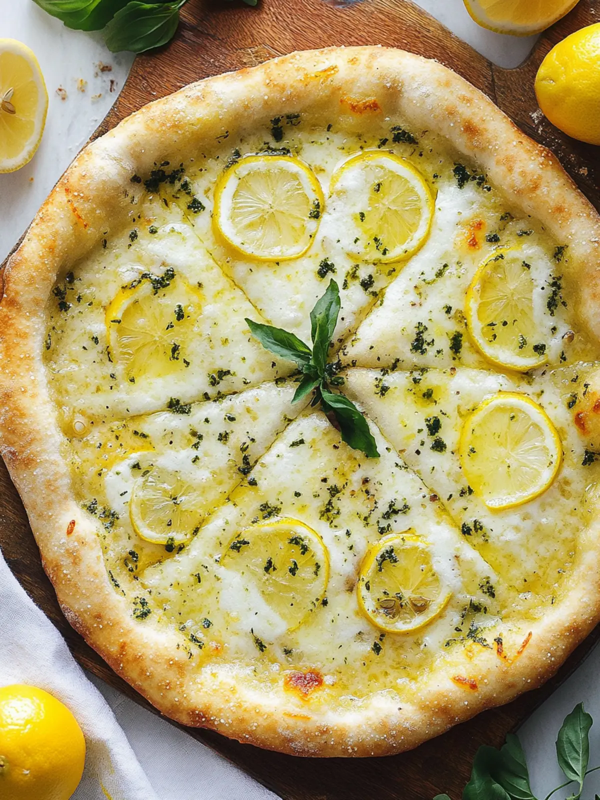 Zesty Lemon Pizza With Creamy Cheese for Summer Bliss 2 Lemon Pizza