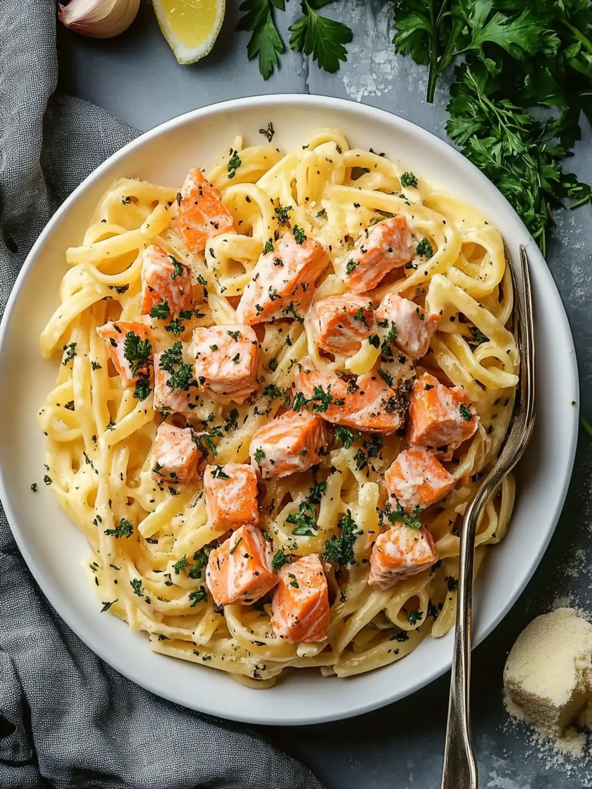 Light and Flavorful Tasty Salmon Pasta in Just 30 Minutes 3 Tasty Salmon Pasta