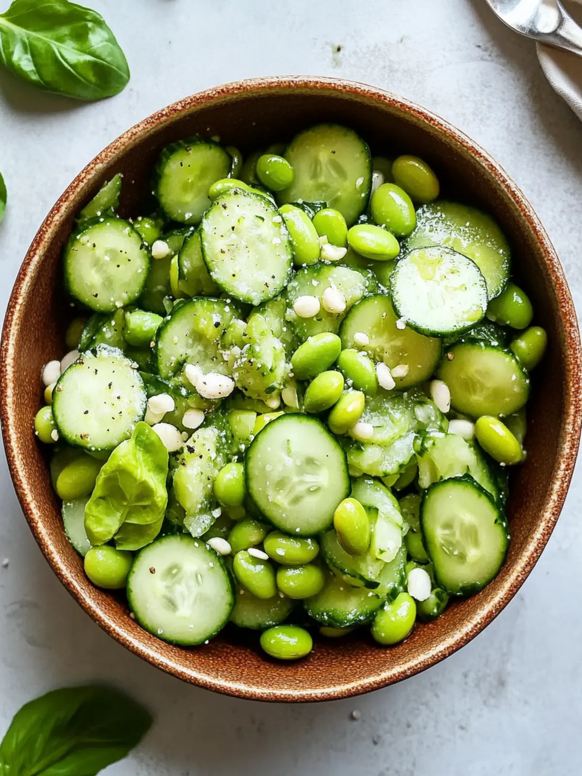Crisp Cucumber Edamame Salad for Refreshing Summer Meals 5 Cucumber Edamame Salad