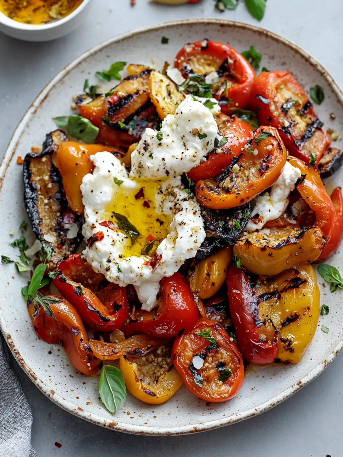 Grilled Marinated Peppers with Burrata: A Flavorful Twist 5 Grilled Marinated Peppers with Burrata