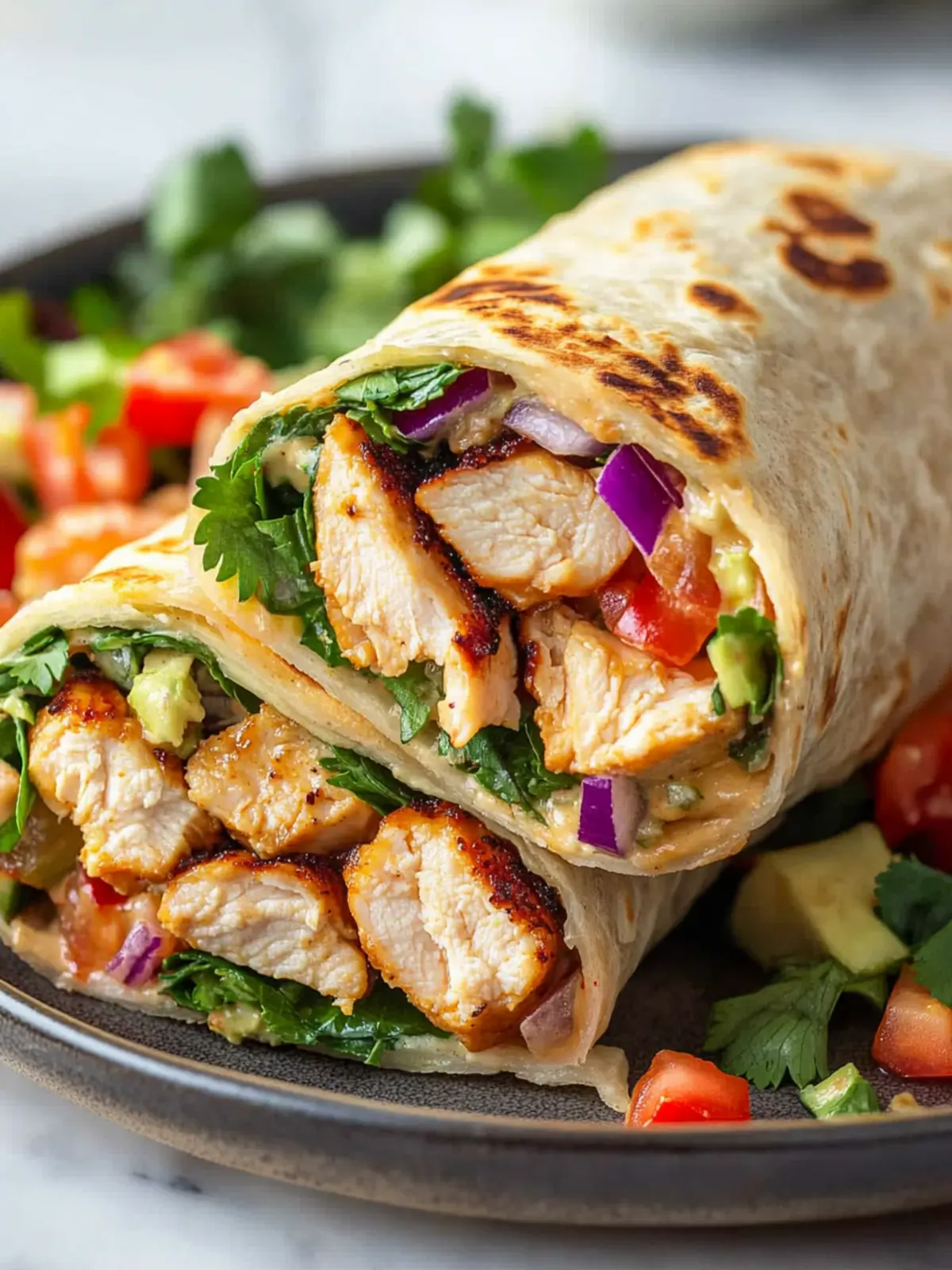 Thai Chicken Wraps with Crunchy Slaw for a Flavor-Packed Meal 5 Thai Chicken Wrap