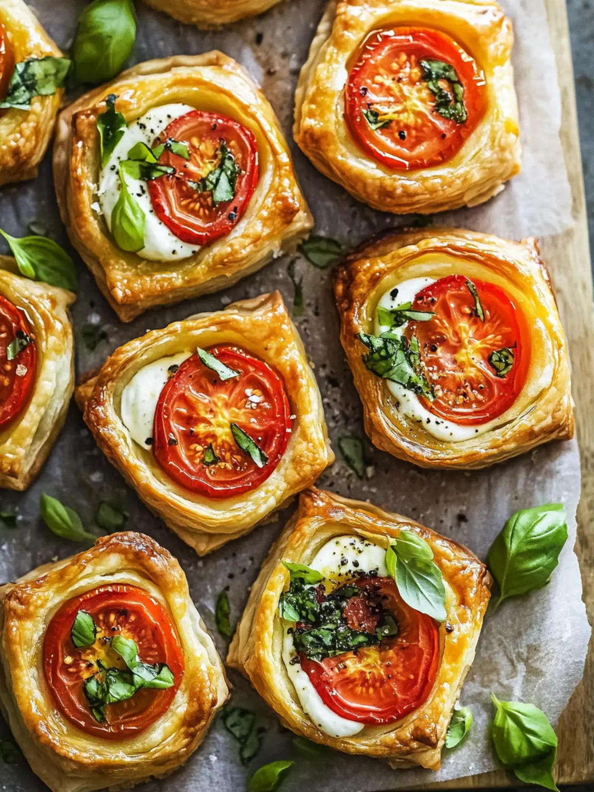 Delicious Tomato Tartlets with Puff Pastry to Impress Your Guests 4 Tomato Tartlets with Puff Pastry