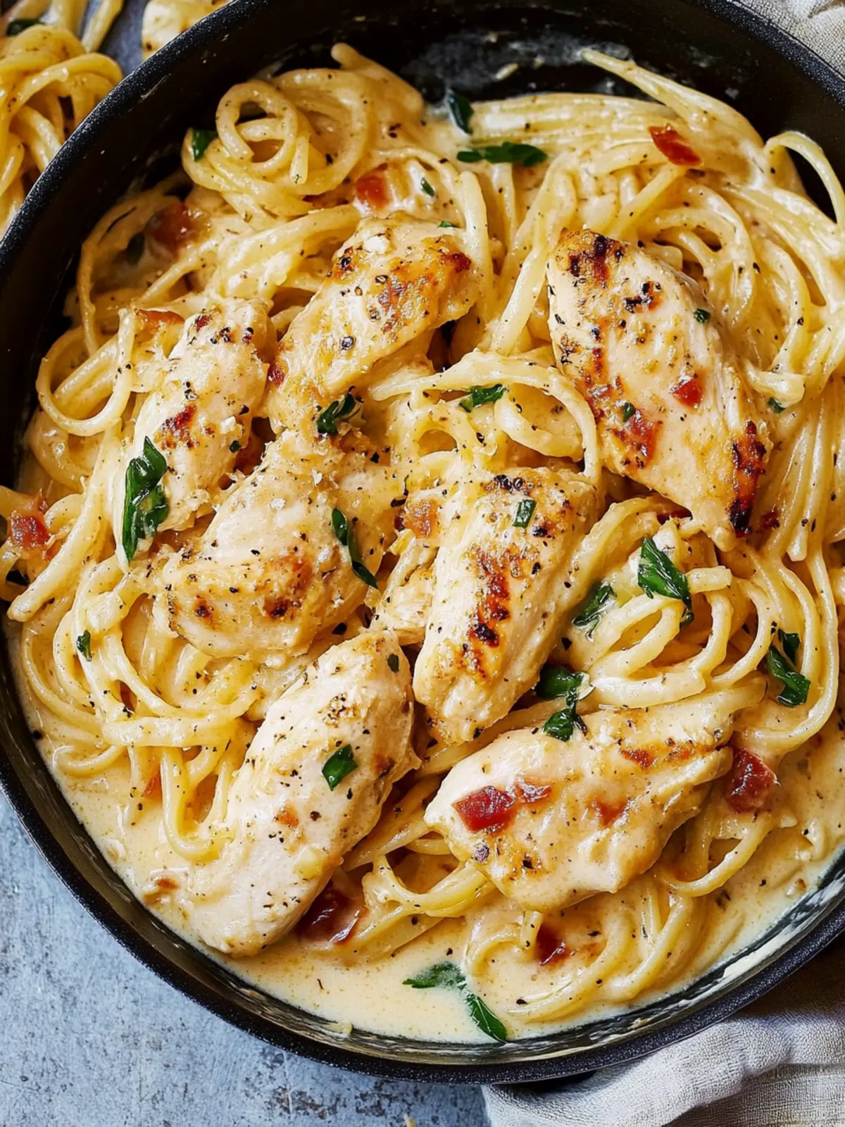 Creamy Chicken Pasta That's Ready in 30 Minutes or Less 4 Creamy Chicken Pasta