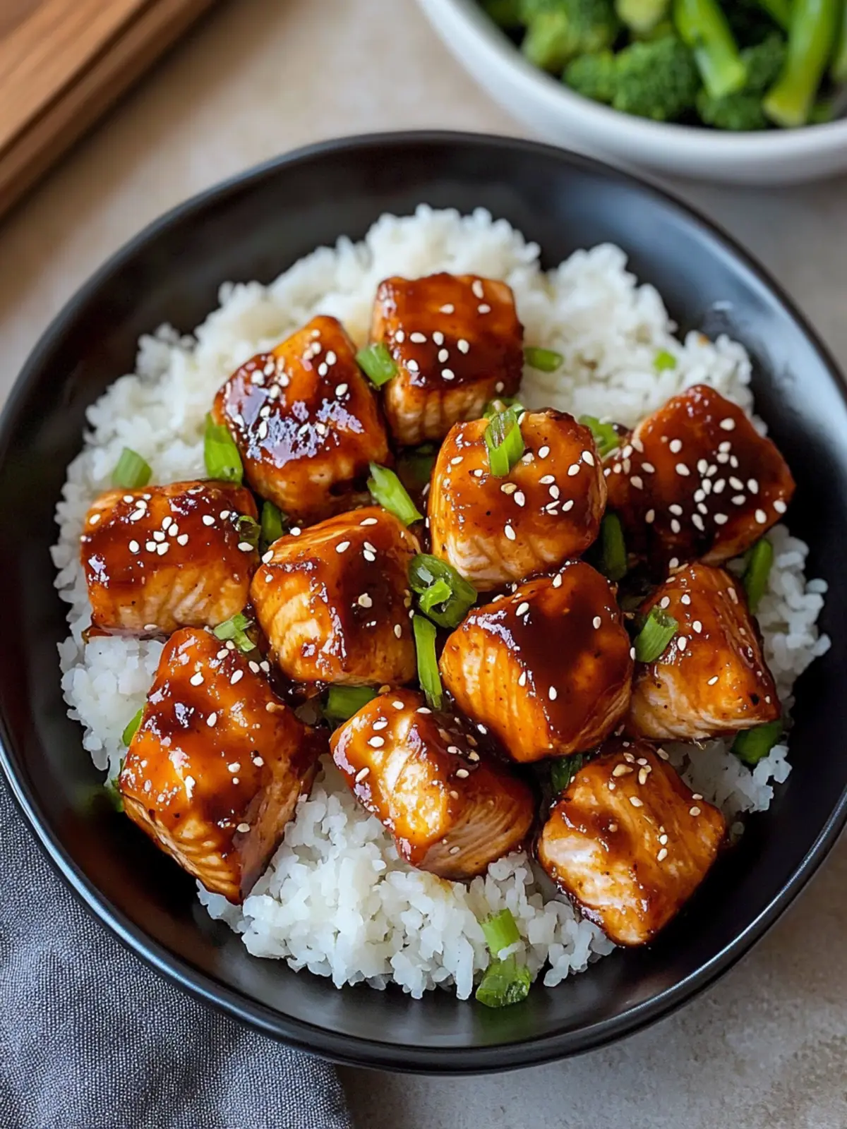 Air Fryer Teriyaki Salmon Bites That Wow Your Tastebuds 3 Air Fryer Teriyaki Salmon Bites
