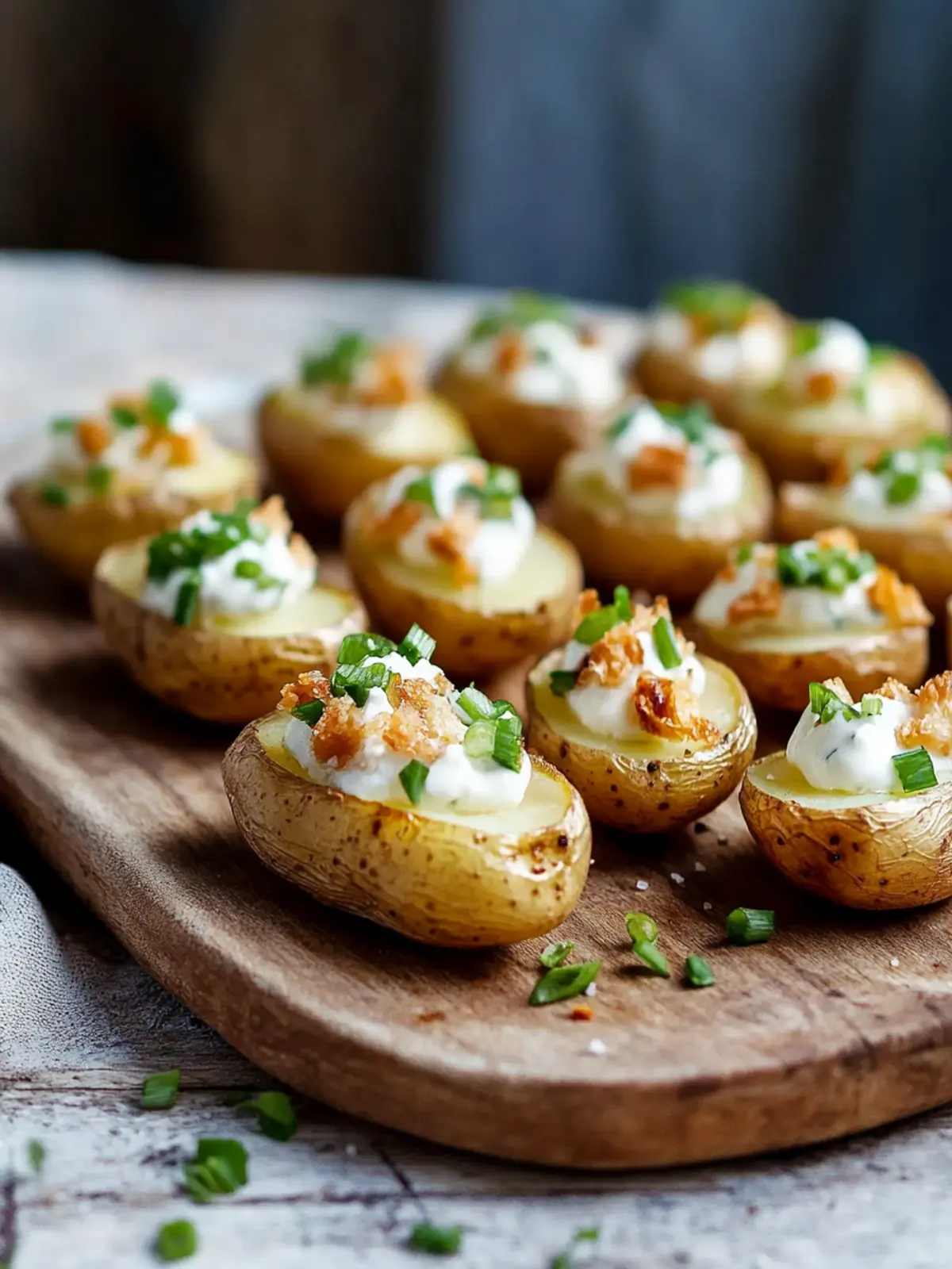 Mini Baked Potatoes with Flavor-Packed Toppings Galore 4 Mini Baked Potatoes