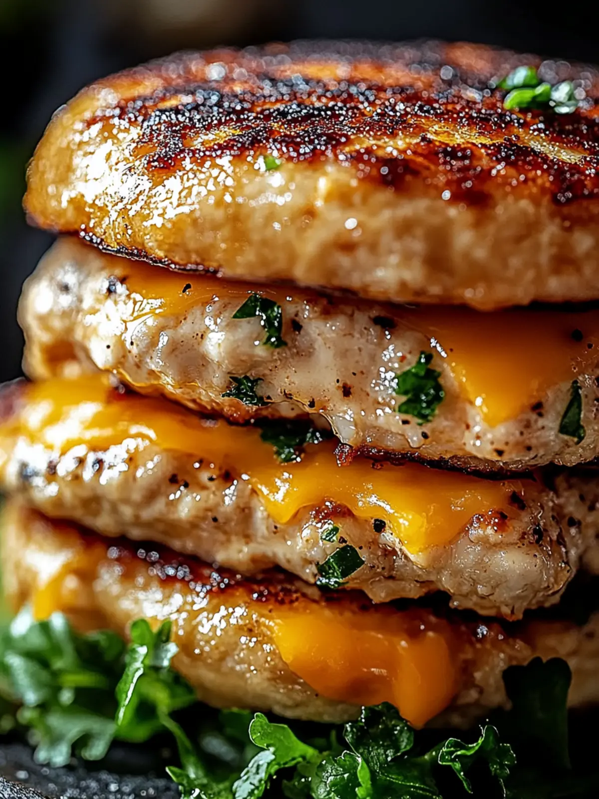 Cheddar Ranch Chicken Burgers: A Healthier BBQ Delight 4 Cheddar Ranch Chicken Burgers