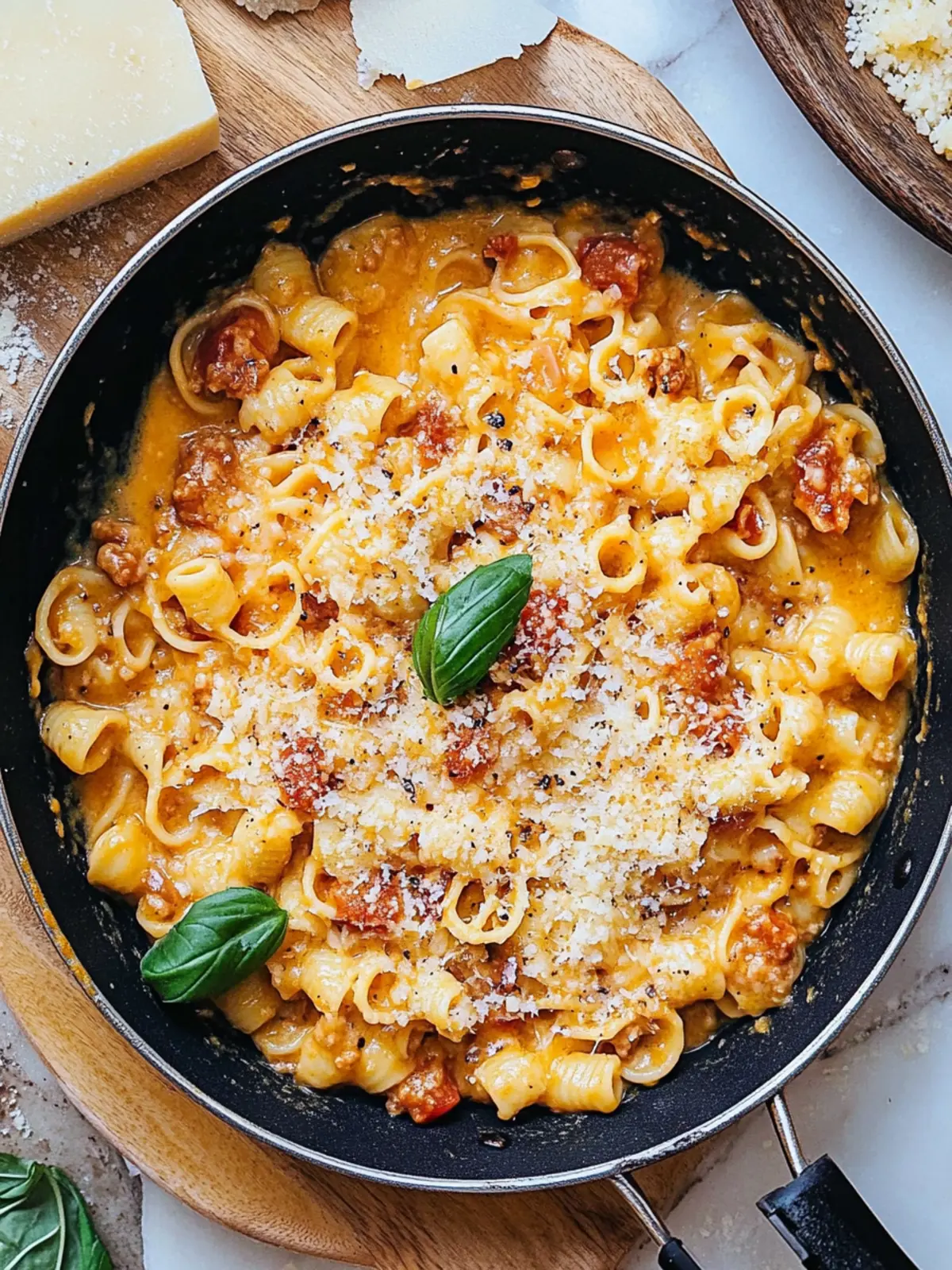 Savory One-Pan Pasta with Creamy Beef and Pumpkin Twist 4 One-Pan Pasta