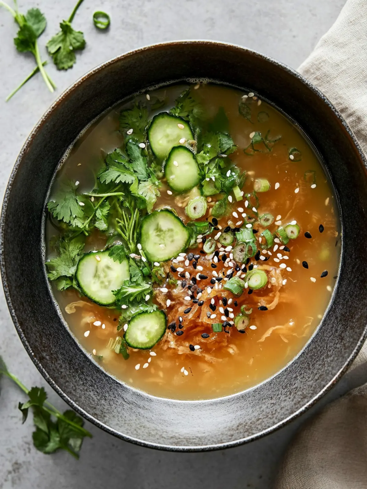 Cozy Up with Ginger Miso Brothy Soup and Crispy Tofu 5 Ginger Miso Brothy Soup
