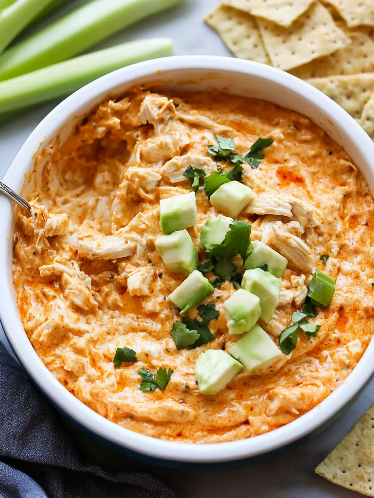 Dairy-Free Healthy Buffalo Chicken Dip Everyone Will Love 2 Dairy-Free Healthy Buffalo Chicken Dip