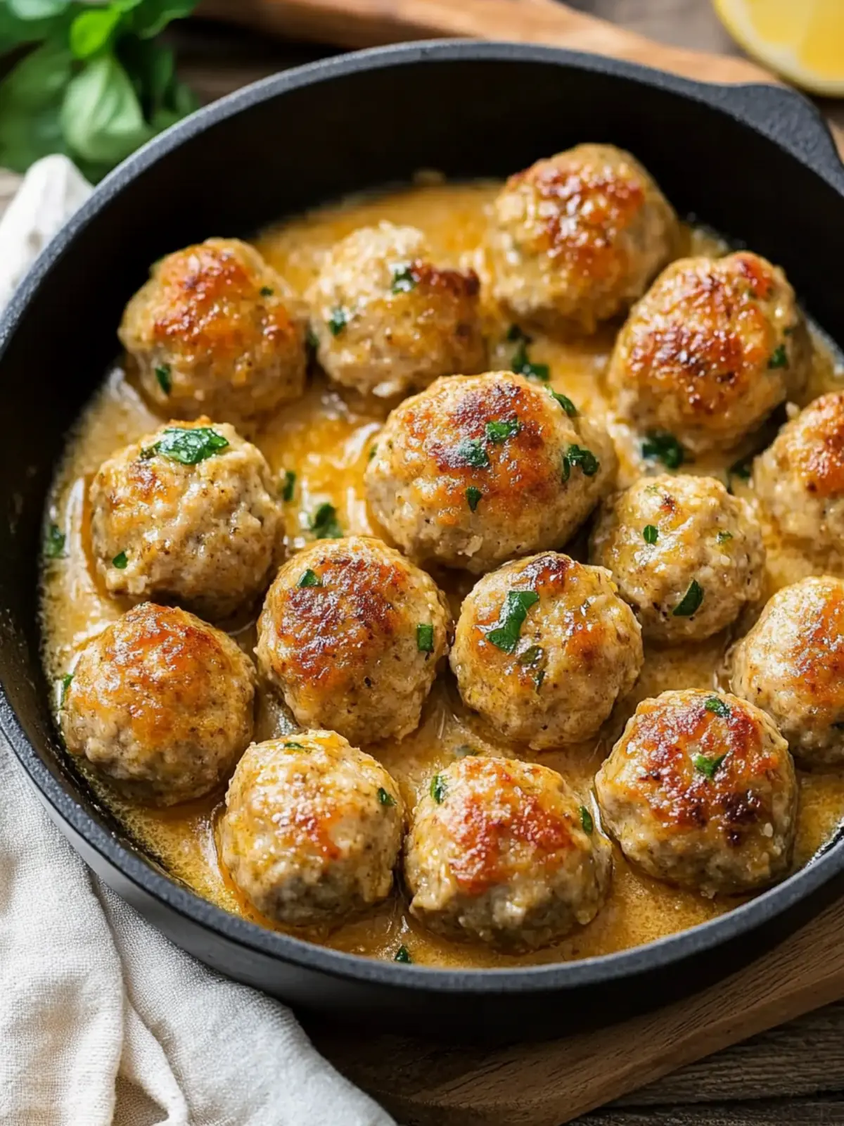 Keto Turkey Meatballs with Creamy Parmesan Bliss 3 Keto Turkey Meatballs