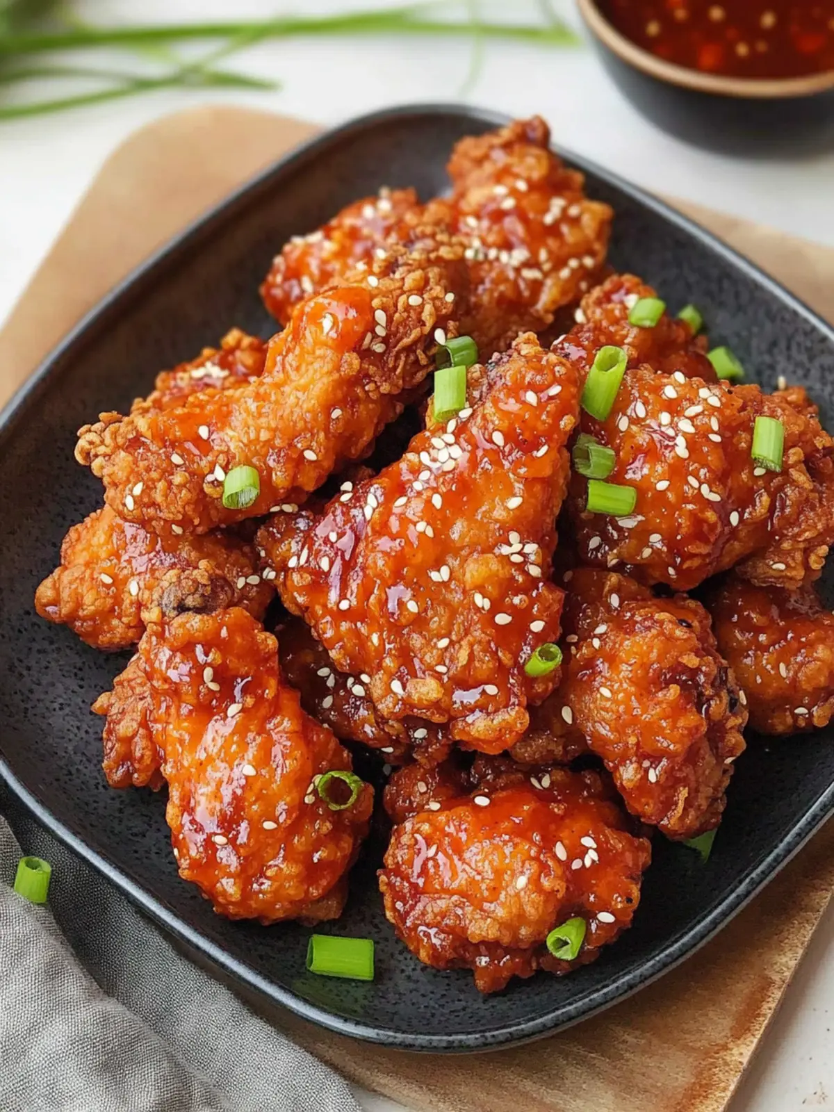 Crispy Korean Fried Chicken Dakgangjeong You’ll Crave Again! 4 Crispy Korean Fried Chicken (Dakgangjeong)