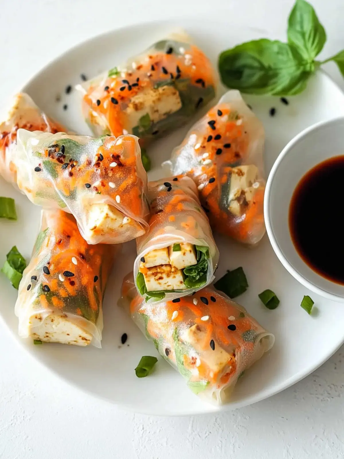 Healthy Tofu Spring Rolls That Brighten Your Snack Game 3 Healthy Tofu Spring Rolls