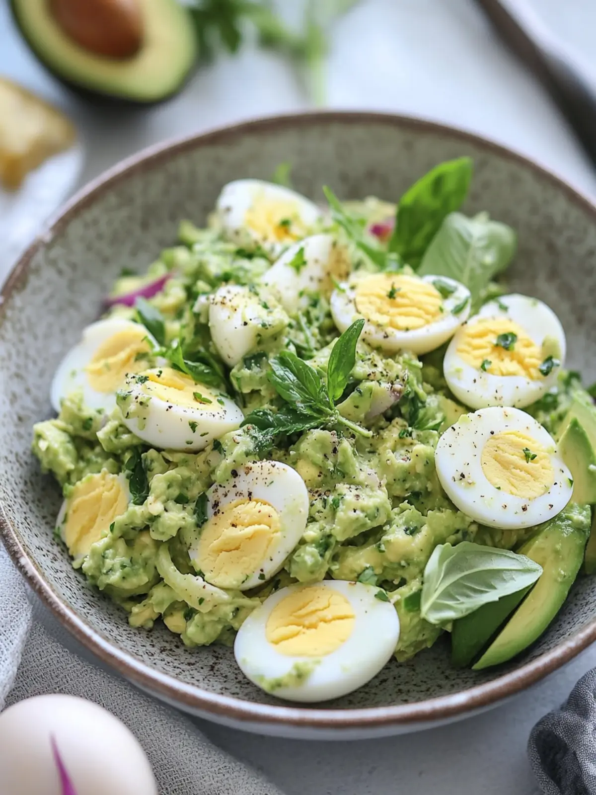 Delicious Herby Avocado Egg Salad for a Quick Healthy Lunch 3 Herby Avocado Egg Salad