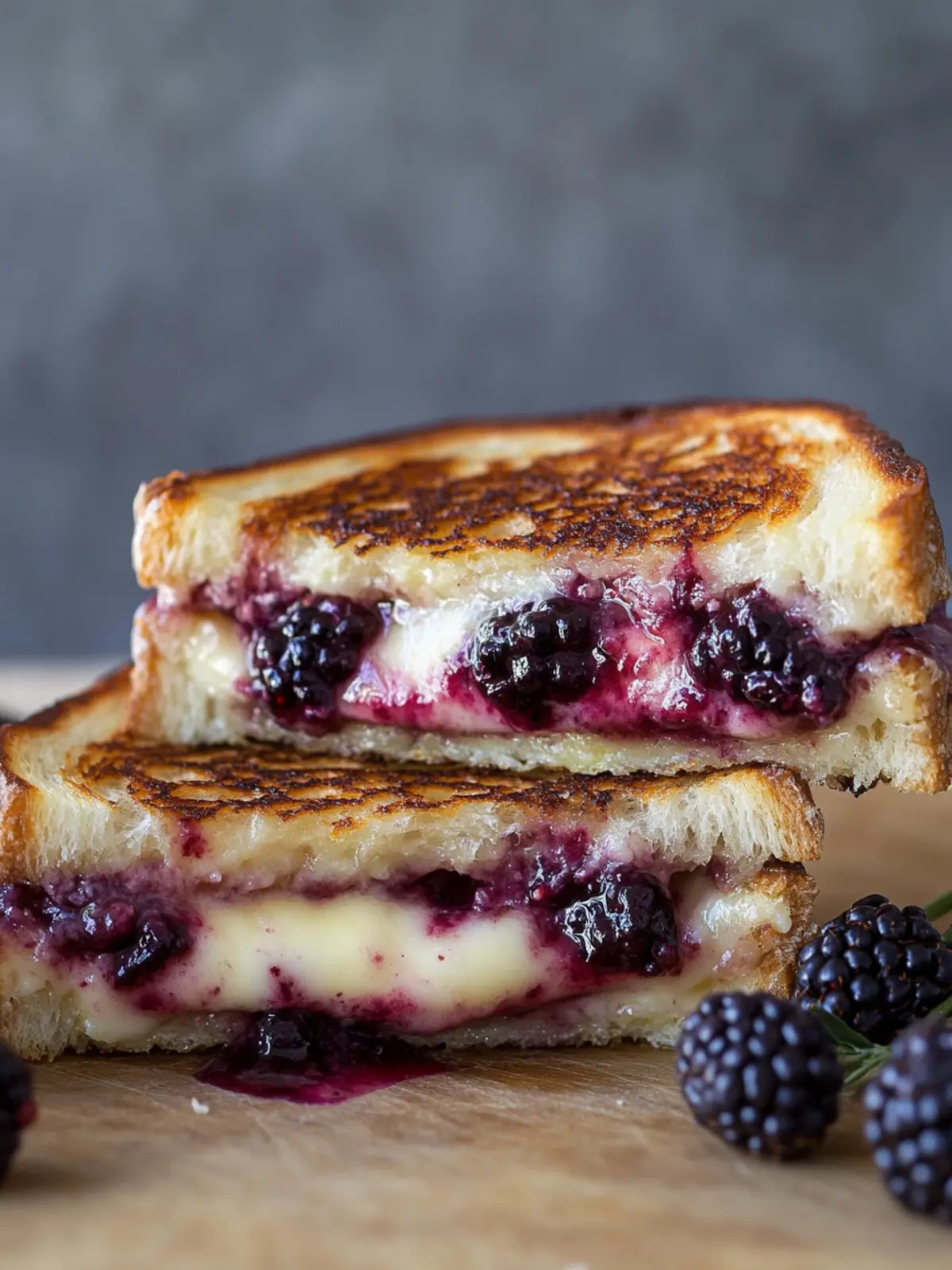 Decadent Brie & Blackberry Grilled Cheese in 10 Minutes 2 Brie & Blackberry Grilled Cheese