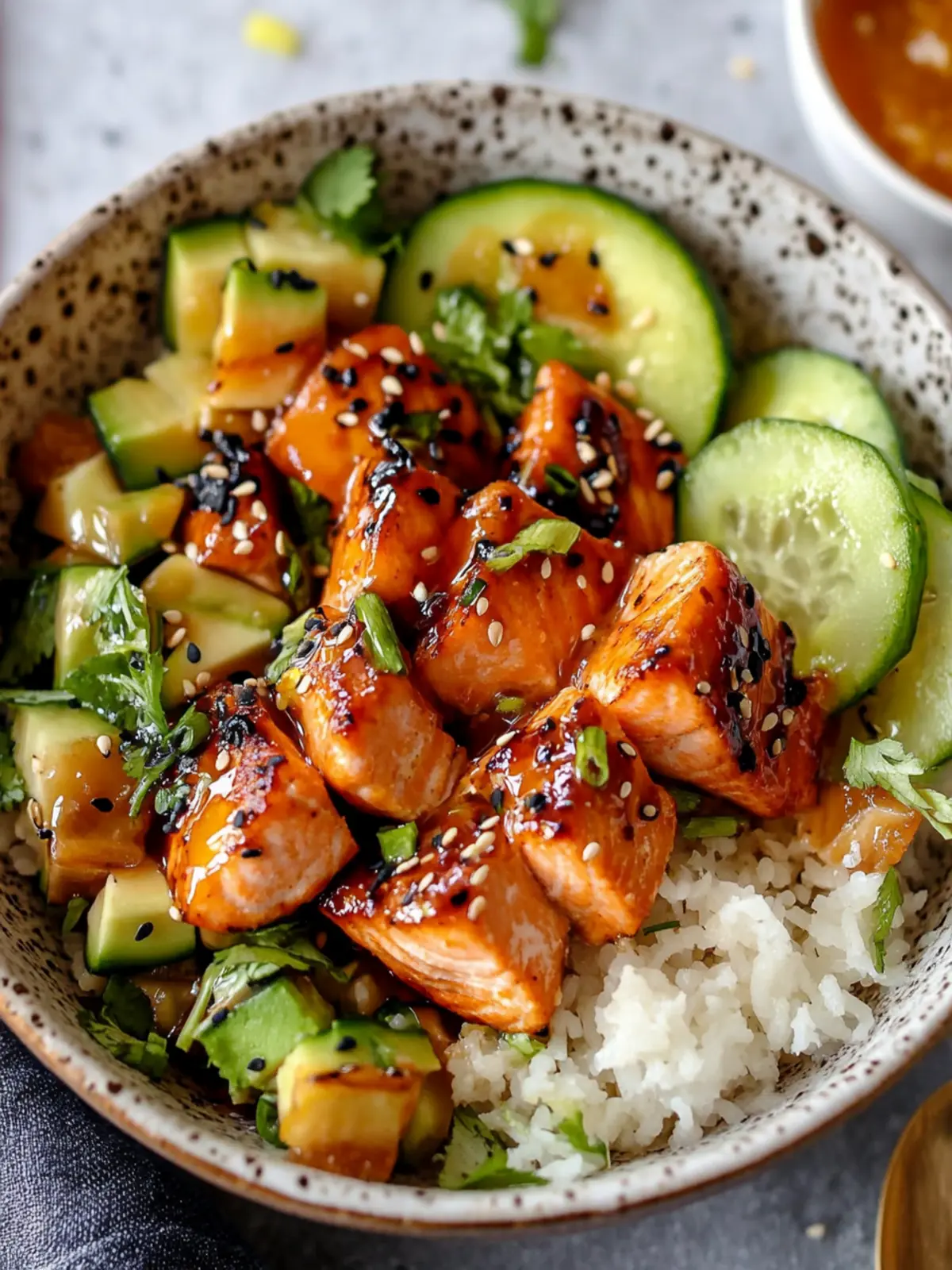Honey Glazed Salmon Bowl: Your Quick, Healthy Dinner Delight 4 Honey Glazed Salmon Bowl