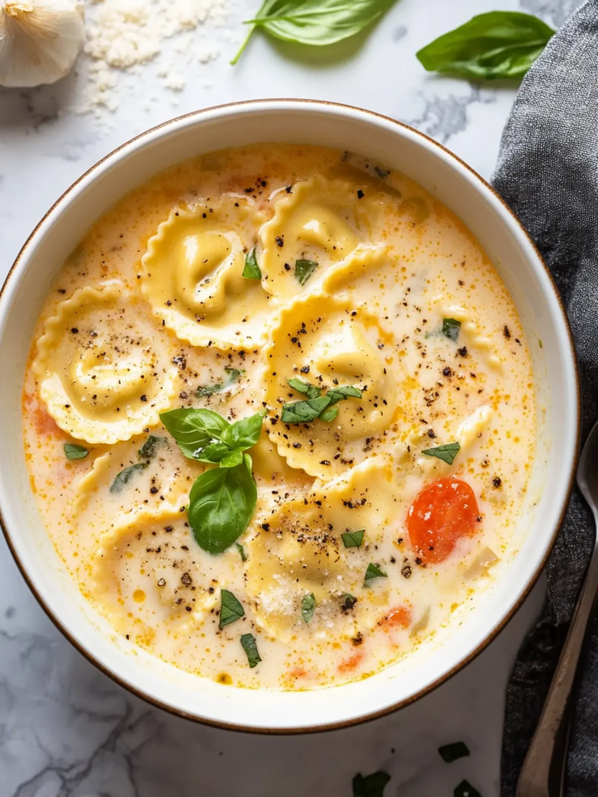 Creamy Ravioli Soup: Quick Italian Comfort Your Family Will Love 2 Creamy Ravioli Soup