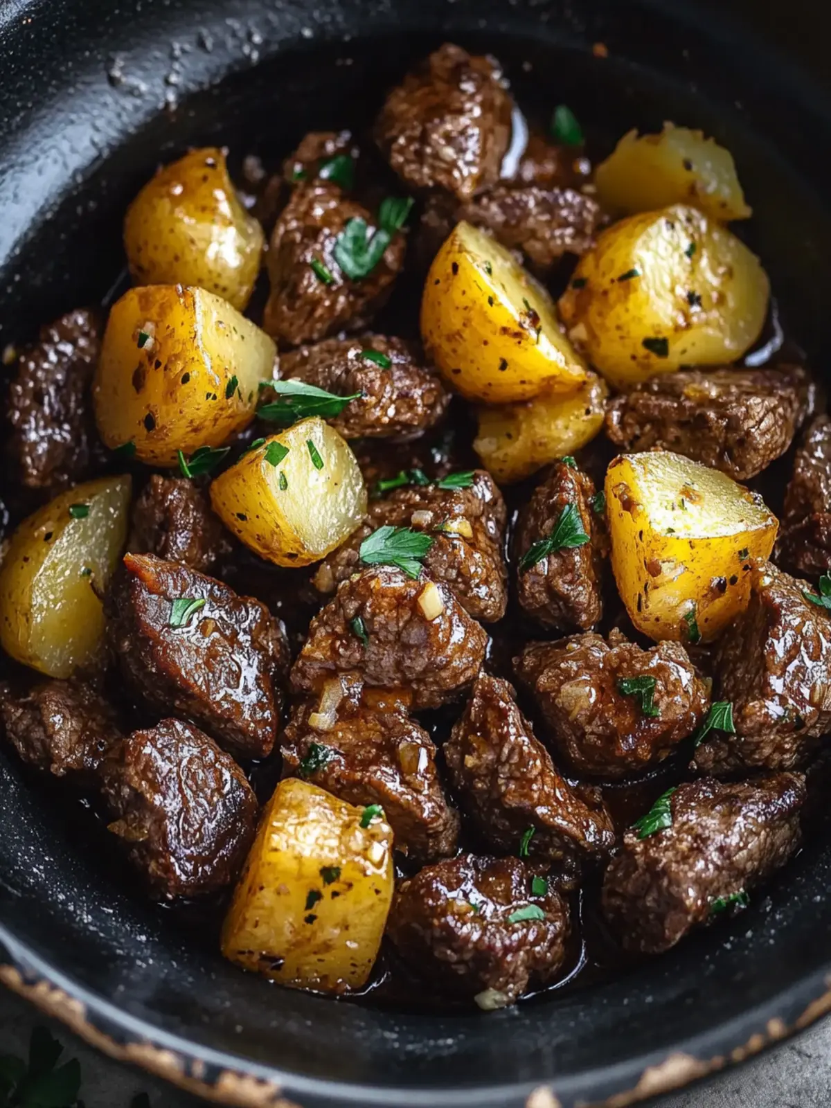 Garlic Butter Beef Bites with Potatoes: A Cozy Comfort Meal 5 Garlic Butter Beef Bites with Potatoes