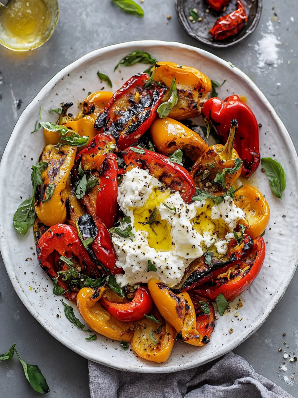 Grilled Marinated Peppers with Burrata: A Flavorful Twist 2 Grilled Marinated Peppers with Burrata