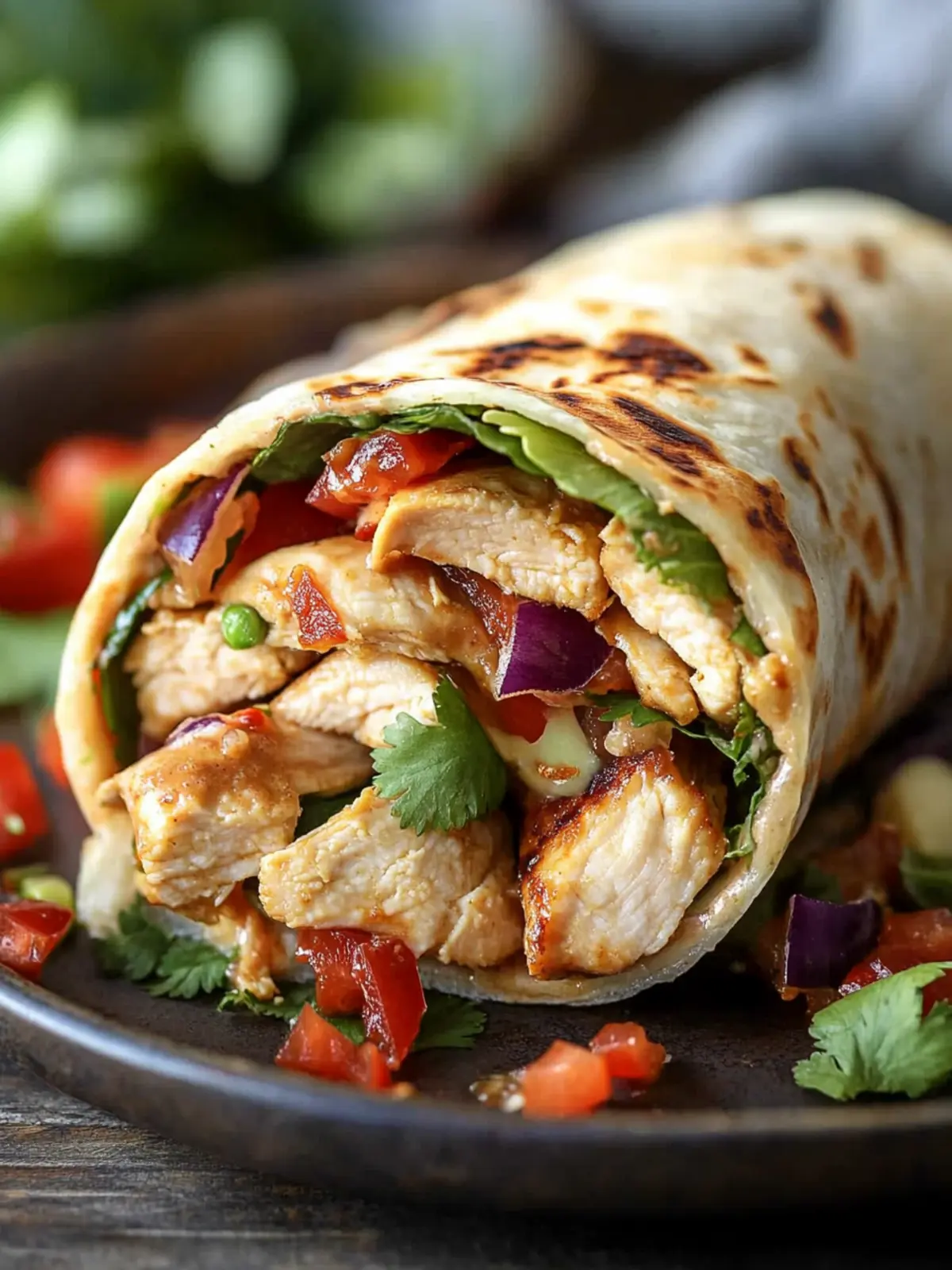 Thai Chicken Wraps with Crunchy Slaw for a Flavor-Packed Meal 3 Thai Chicken Wrap