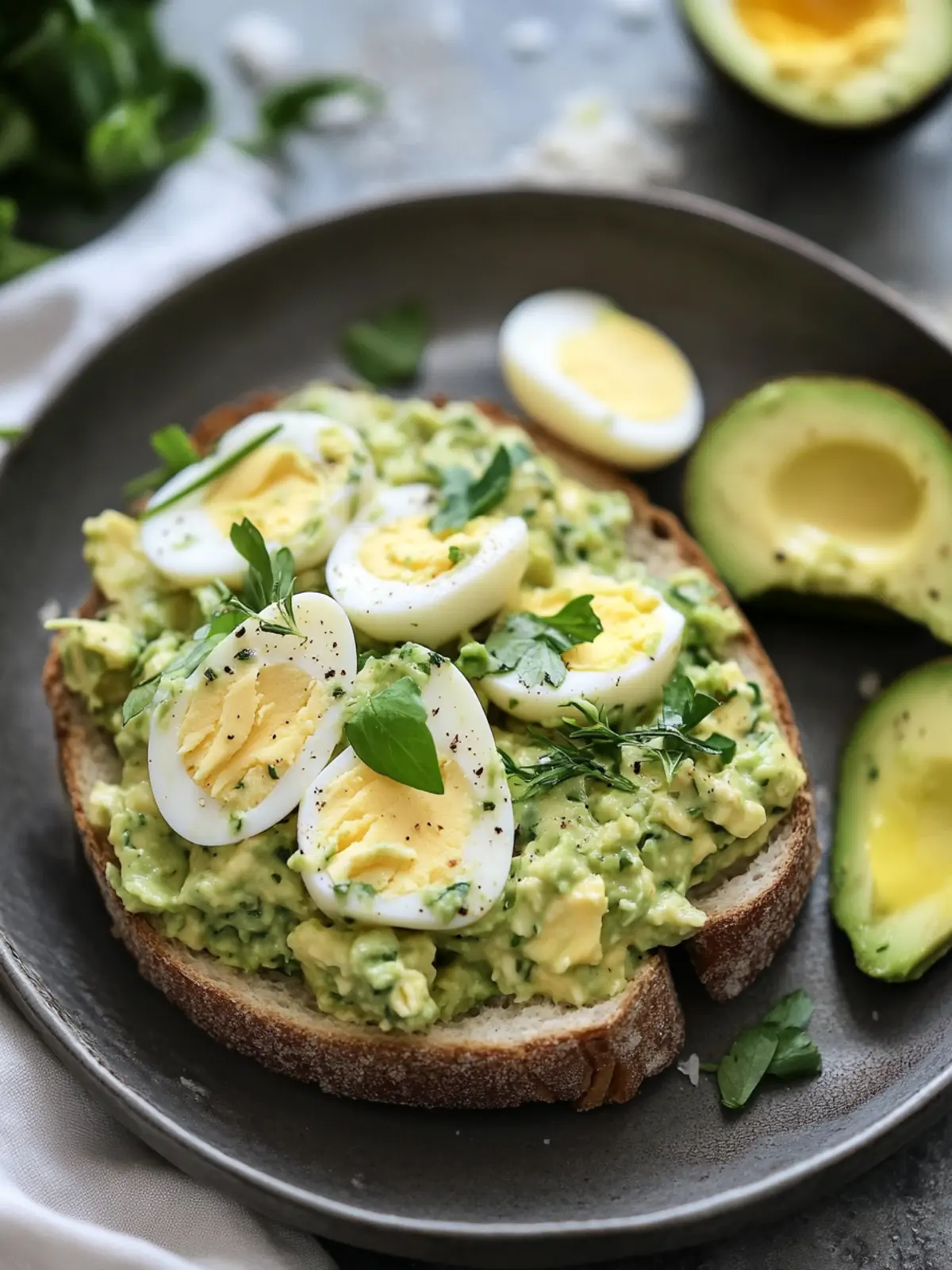 Delicious Herby Avocado Egg Salad for a Quick Healthy Lunch 4 Herby Avocado Egg Salad