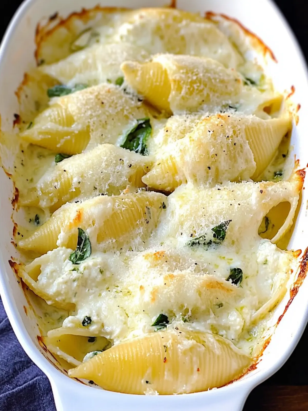 Lemon Basil Ricotta Stuffed Shells in Luxurious Cream Sauce 4 Lemon Basil Ricotta Stuffed Shells