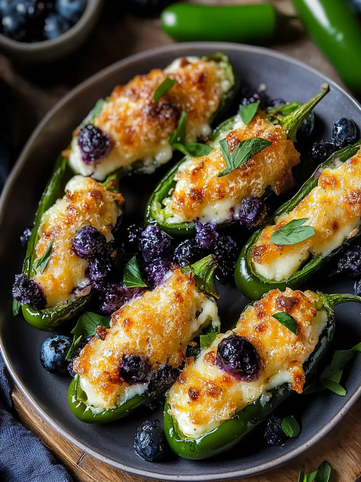 Blueberry Brie Jalapeño Poppers That Wow Every Bite 2 Blueberry Brie Jalapeño Poppers
