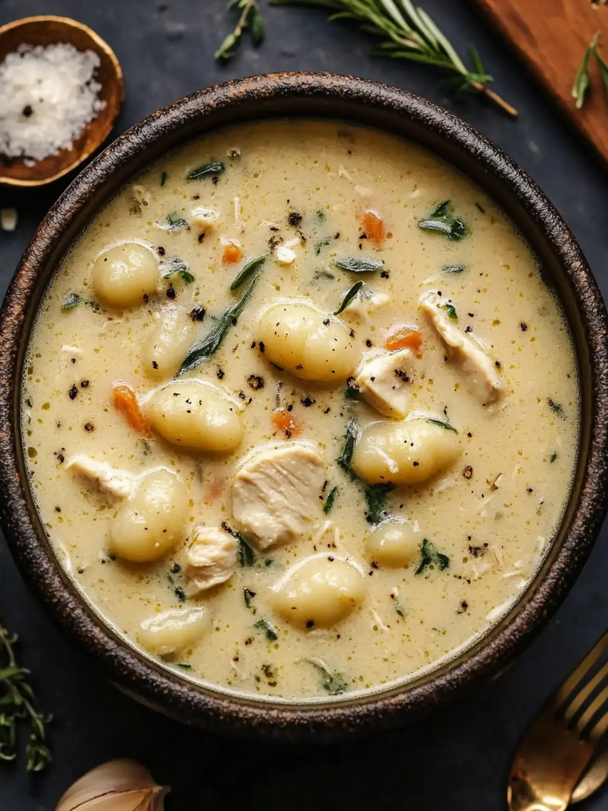 Savor Creamy Garlic Chicken Gnocchi Soup for Cozy Nights 3 Creamy Garlic Chicken Gnocchi Soup