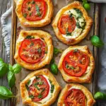 Delicious Tomato Tartlets with Puff Pastry to Impress Your Guests 6 Tomato Tartlets with Puff Pastry
