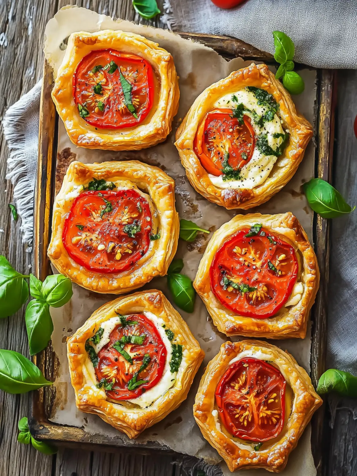 Delicious Tomato Tartlets with Puff Pastry to Impress Your Guests 5 Tomato Tartlets with Puff Pastry
