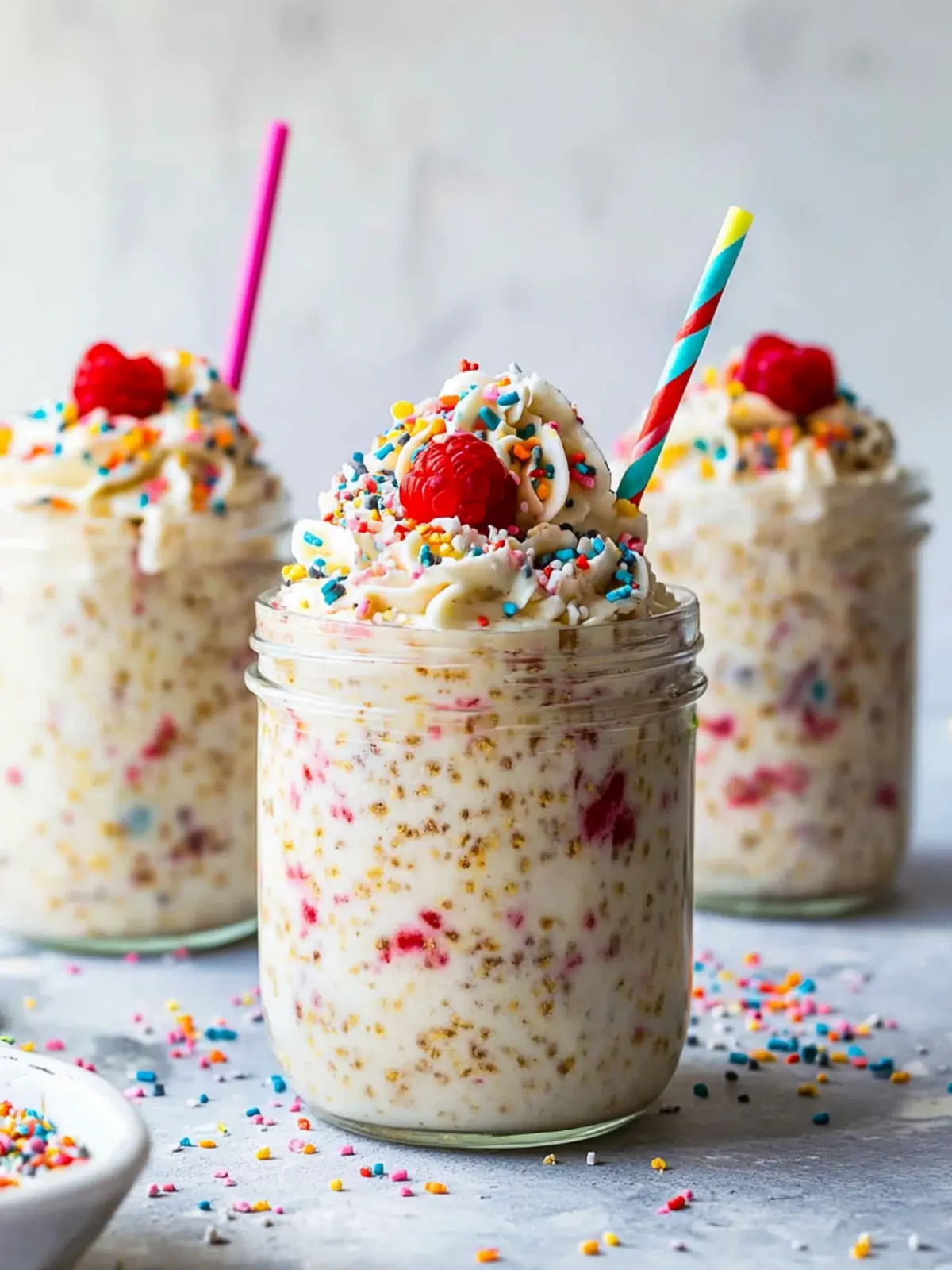 Birthday Cake Overnight Oats for a Sweet Morning Boost 2 Birthday Cake Overnight Oats